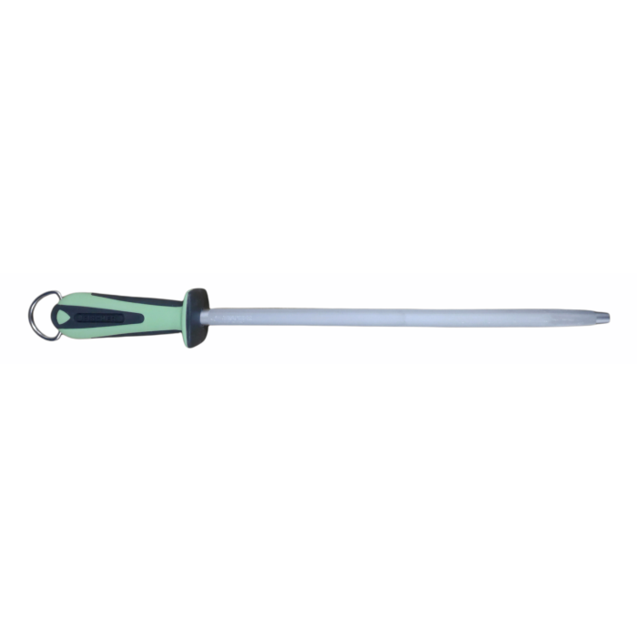 Fischer Round Steel 30cm(12”) Green Ergonomic Handle N245V