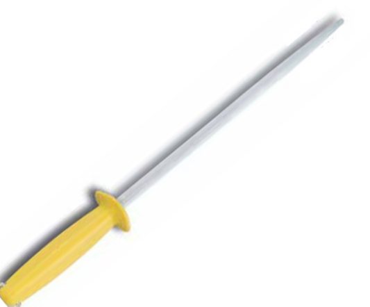 Fischer Sharpening Steel, Round, Yellow/30cm(12”) N1260